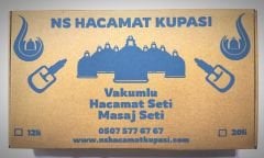 Vakumlu Hacamat Kupa Çekme Masaj Seti 12'li Pompa Dahil